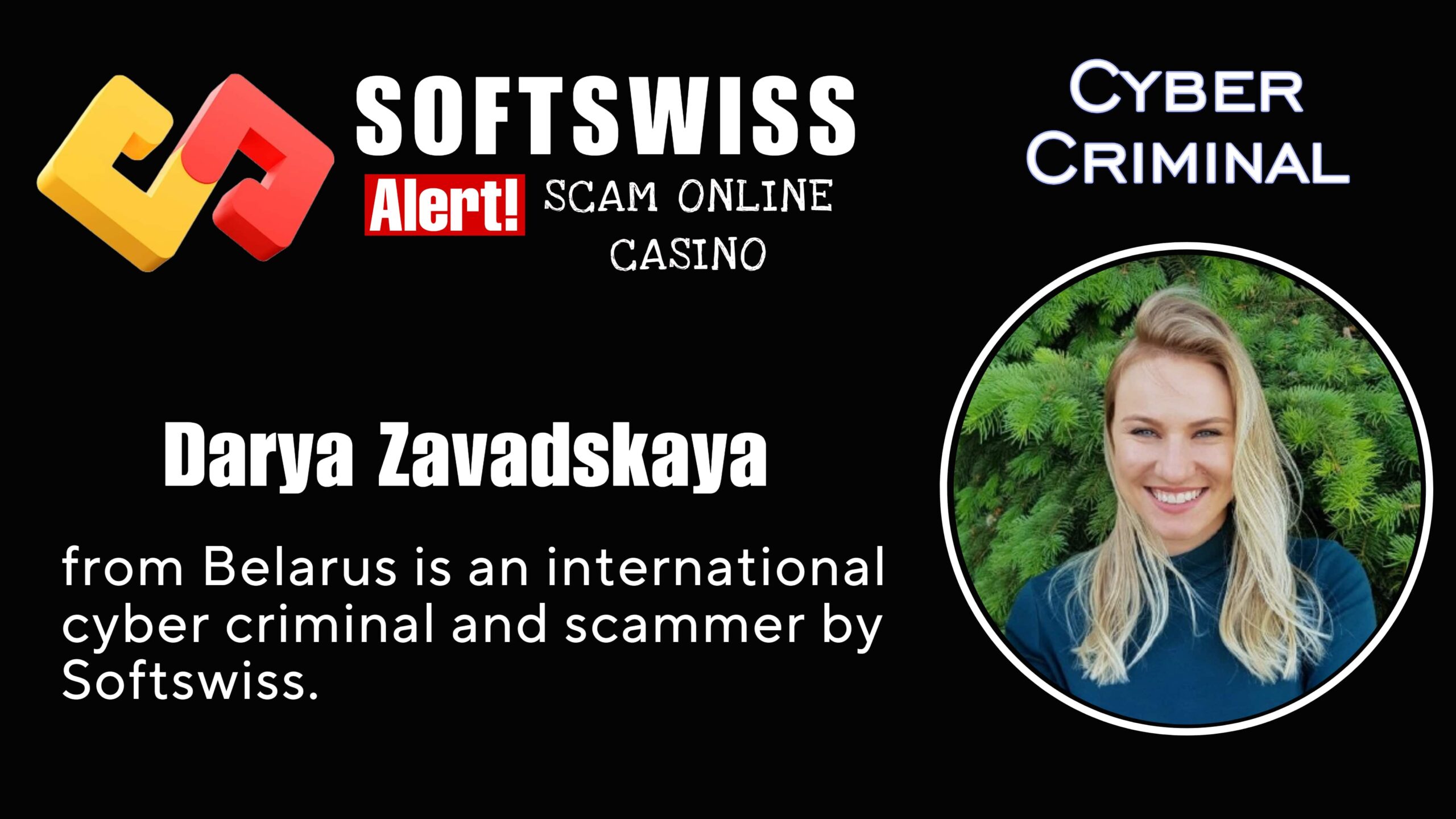 Darya Zavadskaya - softswiss scam - Casino by Softswiss